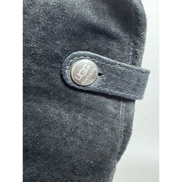 UGG Australia Lynnea Sheepskin Winter Boots Womens Size 6 Black SUEDE - Picture 12 of 16